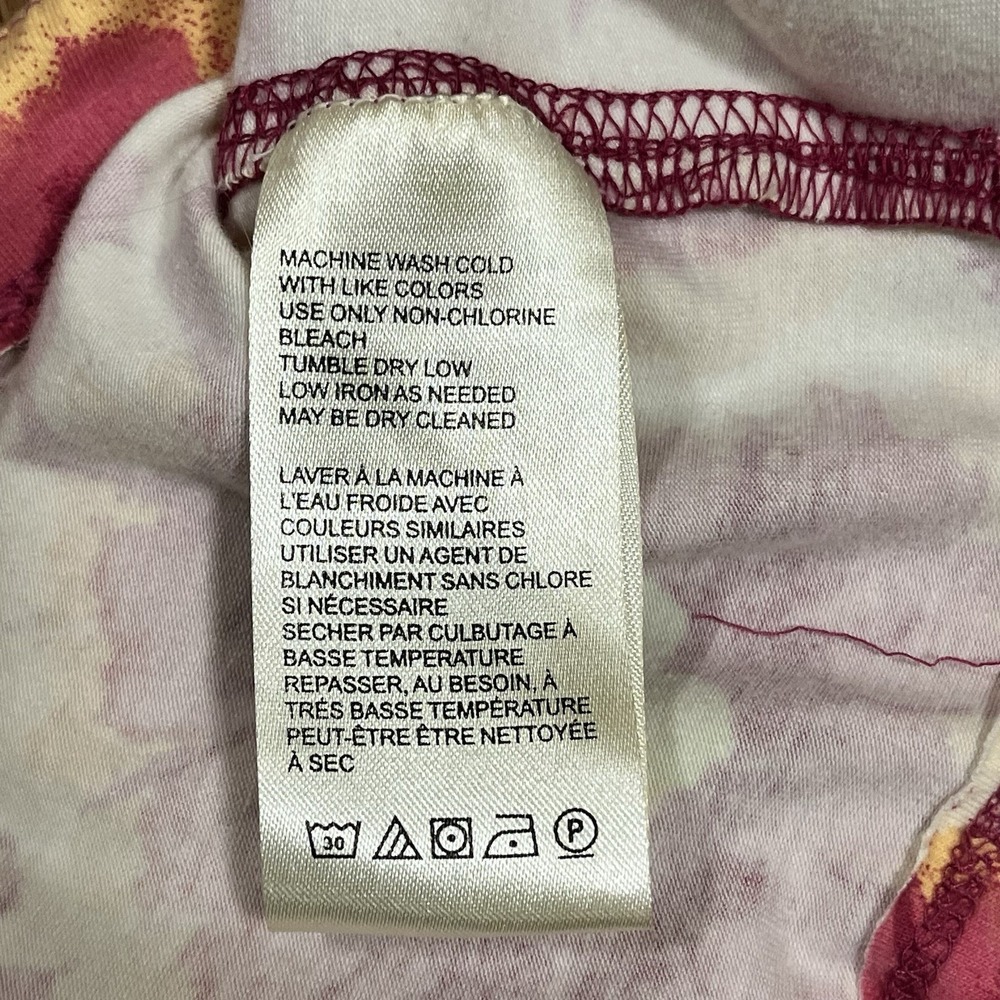 Free People Women's Give Me More Retro Floral Pattern Top Pink Size S Hippie - Picture 11 of 11